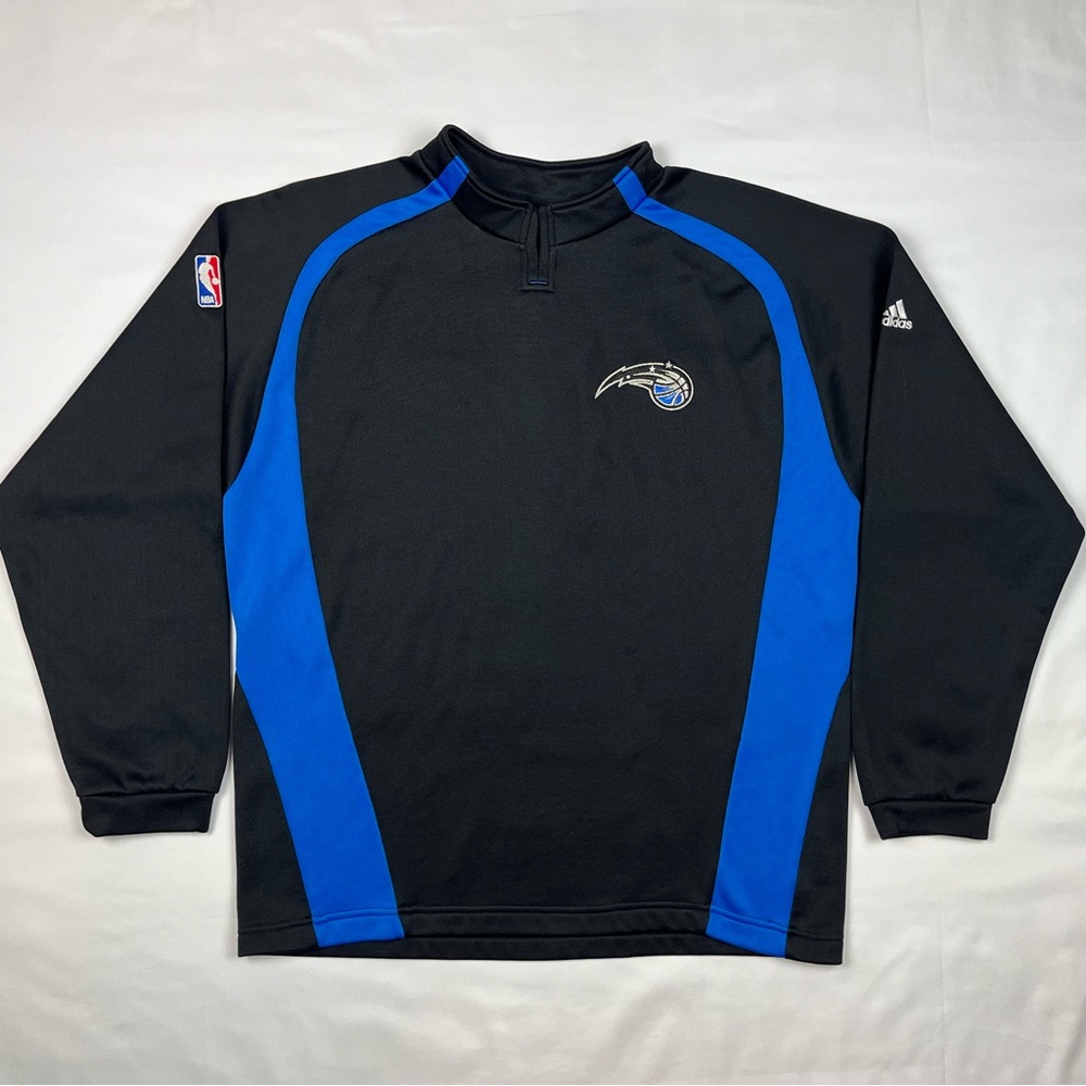 Vtg Adidas Orlando Magic Mens Shooting Warm Up Shirt Large Y2K Embroidered B8